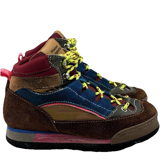 Maison Mangostan Kids Sneakers High Multicolor Suede Leather Shoes EU 32 / US 1 - Picture 1 of 14